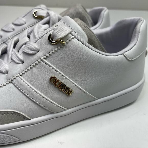 GUESS Naoko Charm Lace Up Court sneakers white - 8 - Picture 7 of 12